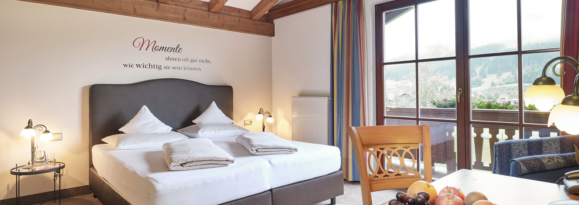 No apartment available? book a room including breakfast in our Hotel Hubertus